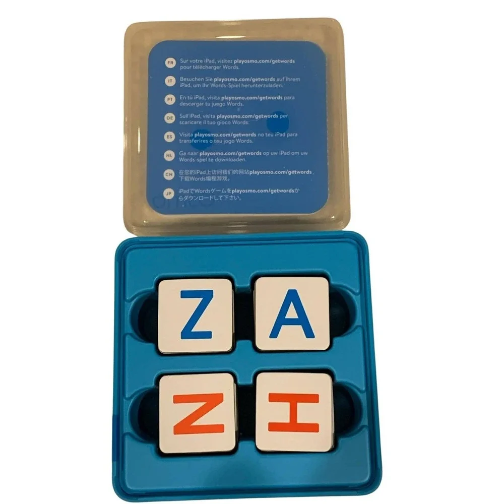Osmo Words Replacement Tiles  Complete‎ 52 Letter Set & Blue Case NO BASE